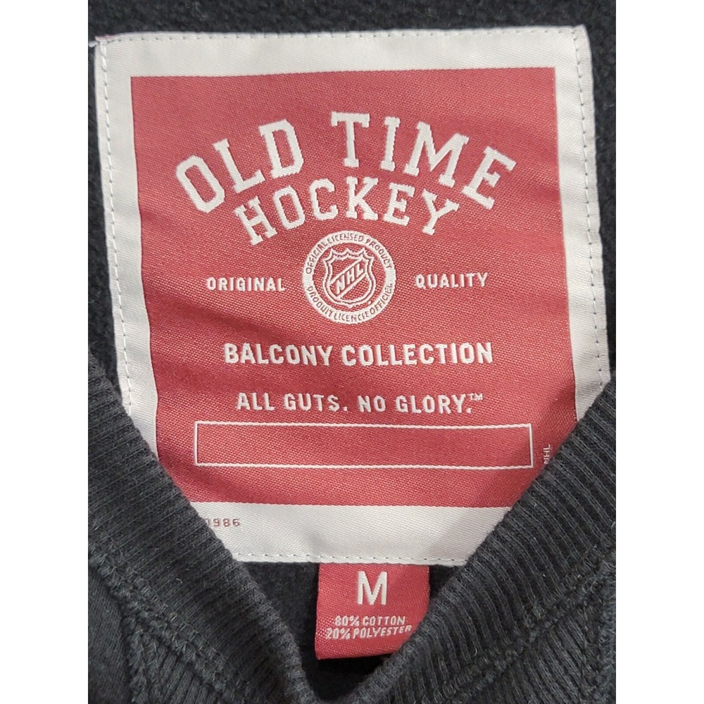 Old Time Hockey Mens M Chicago Blackhawks Retro Pullover Sweatshirt Hoodie - Picture 4 of 8